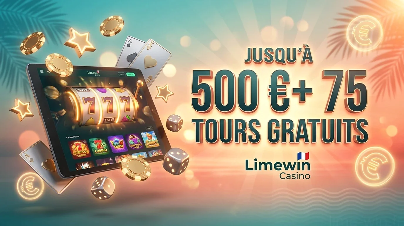 JUSQU'À 500 €+ 75 TOURS GRATUITS